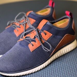 Cole Haan Navy and Tan Men's Sneakers